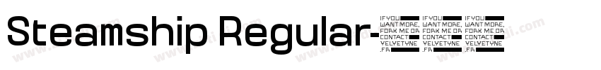 Steamship Regular字体转换